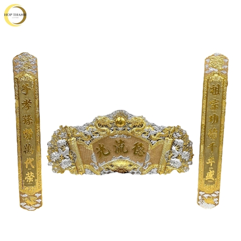 BỘ CUỐN THƯ CÂU ĐỐI ĐỨC LƯU QUANG HOA HỒNG ( KÍCH THƯỚC 1M76)