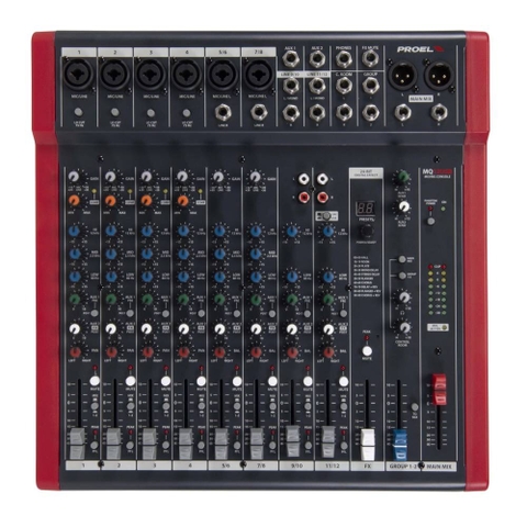 BÀN MIXER ANALOG CHÍNH HÃNG: PROEL MQ12USB