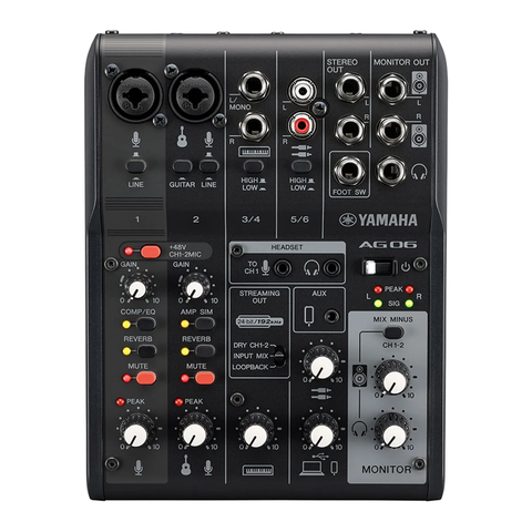 BÀN MIXER LIVESTREAM CHÍNH HÃNG: YAMAHA AG06MK2
