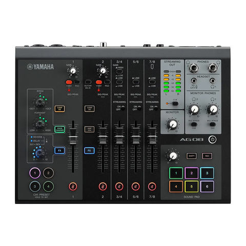 BÀN MIXER LIVESTREAM CHÍNH HÃNG: YAMAHA AG08