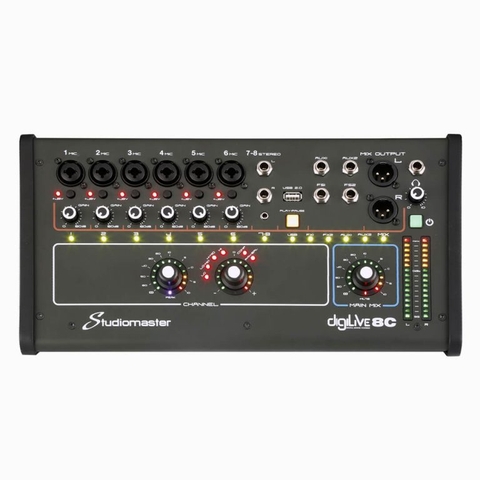 Mixer Studiomaster Digilive 8C