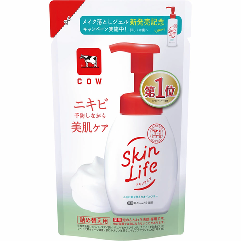 COW Sữa Rửa Mặt Bọt Mịn Dành Cho Da Dầu Mụn COW SKINLIFE 140ml (Túi Refill)