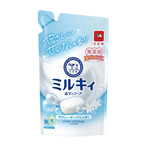 COW Sữa Tắm Bọt Mịn Dịu Nhẹ COW Hương Sữa 360ml (Túi Refill)