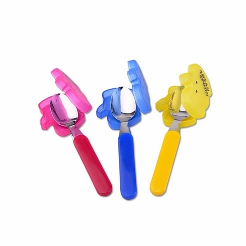 Thìa inox cho bé Eko kèm nắp đậy