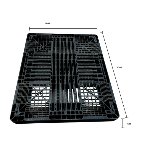 Pallet Nhựa 1300x1100x120mm - Màu Xanh/ Màu Đen - VN11-PL