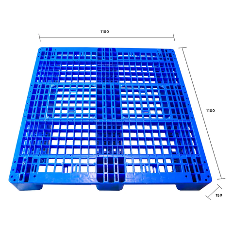 Pallet Nhựa 1100x1100x150MM - Màu xanh - VN06-PL