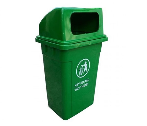 Thùng rác nhựa 90L (Nắp hở)- Nhựa Việt Nhật