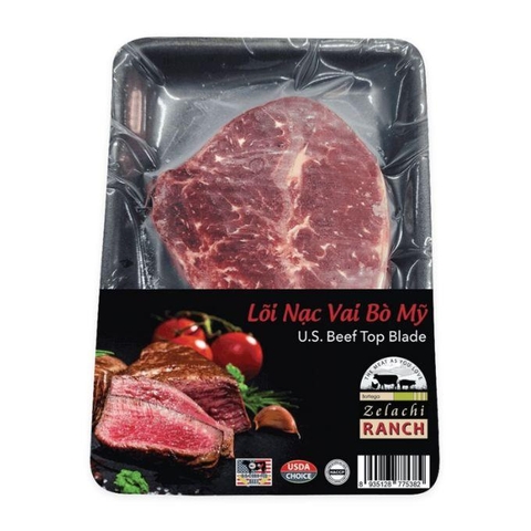 Lõi nạc vai bò Mỹ Bottega Zelachi Ranch gói 200g (1 Gói)