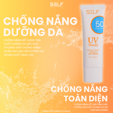Kem chống nắng kết hợp tinh chất dưỡng da PDRN  SELF PERFECT DAYS ESSENCE SUN CREAM SPF 50 PA ++++