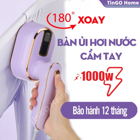 Bàn ủi hơi nước mini TINGO 1000w xoay 180 độ mang đi du lịch công tác