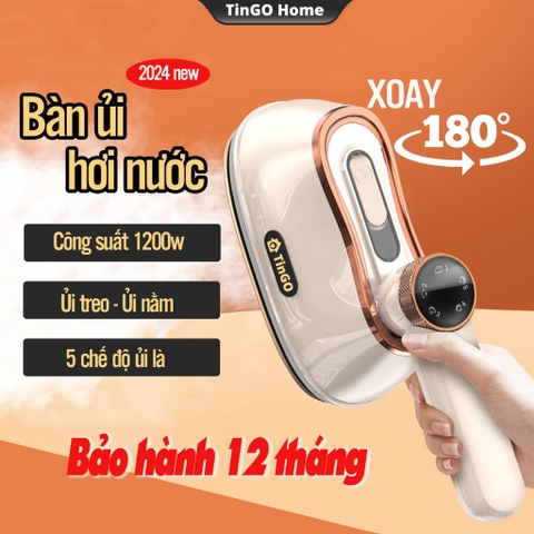 Bàn ủi hơi nước cầm tay TinGO xoay tay cầm 5 chế độ điều chỉnh ủi khô ủi hơi gấp gọn