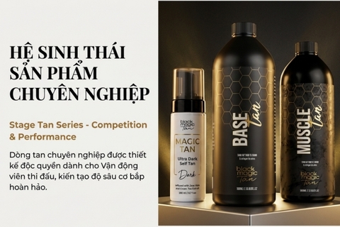 Black Magic Tan Việt Nam - Màu Tan Thi Đấu Chuyên Nghiệp Cho VĐV Thể Hình
