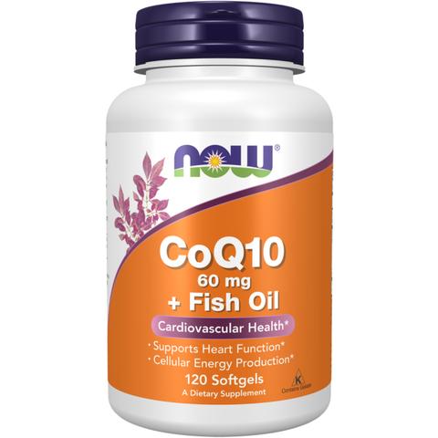 Now CoQ10 60mg With Omega 3
