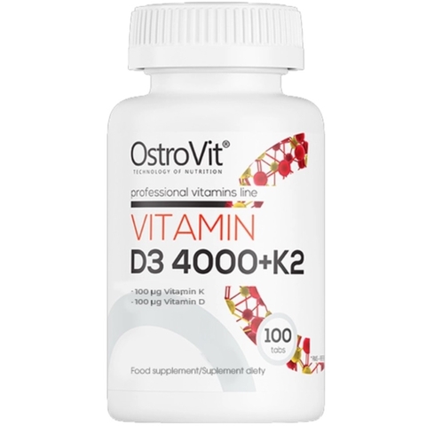 Ostrovit Vitamin D3 4000 + K2 (100 Viên)