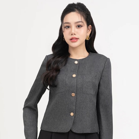 Áo khoác Twill dáng lửng