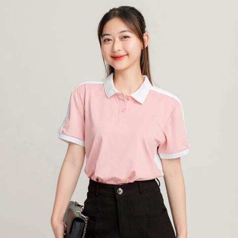 Áo polo màu tay và cổ