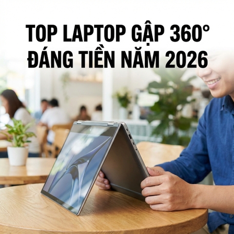Top Laptop Gập 360° Đáng Tiền Năm 2026 – Lựa Chọn Tốt Tại Laptop Thịnh Vượng