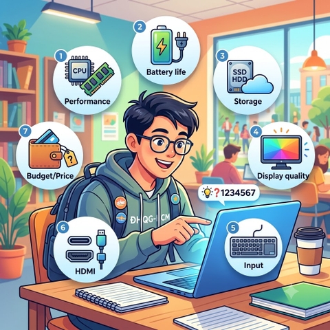 Sinh viên lần đầu mua laptop? Checklist 7 điều phải hỏi trước khi xuống tiền