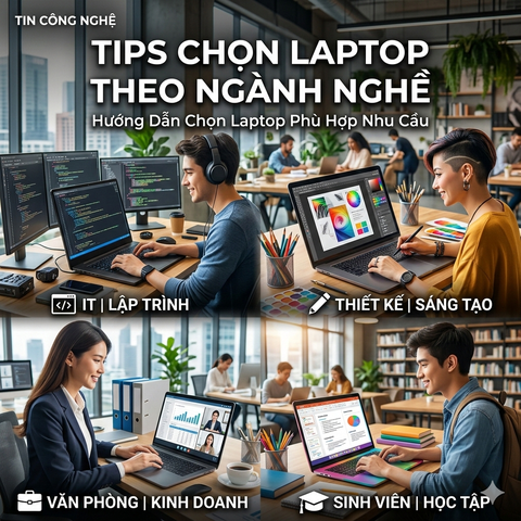Tips Chọn Laptop Theo Ngành Nghề – Hướng Dẫn Chọn Laptop Phù Hợp Nhu Cầu