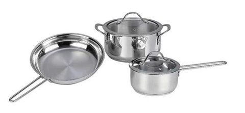 Bộ Nồi Cao Cấp 3 Món Inox 304 KAFF KF-ST05304