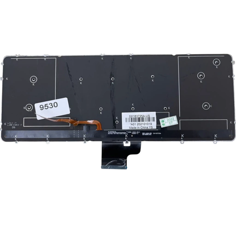 Bàn Phím Laptop Dell Xps 15 9530 Precision 3800 M3800 Đen Có Đèn