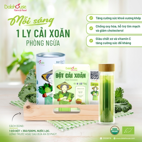 Bột Cải Xoăn Hữu Cơ Dalahouse