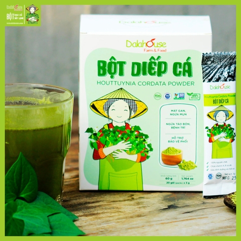 Bột Diếp Cá Dalahouse 100% tự nhiên – Làm Mát, Đẹp Da, Tốt Cho Hệ Tiêu Hóa