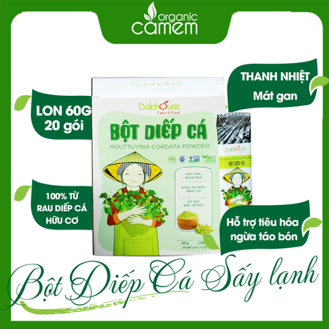 Bột Diếp Cá Dalahouse 100% tự nhiên – Làm Mát, Đẹp Da, Tốt Cho Hệ Tiêu Hóa