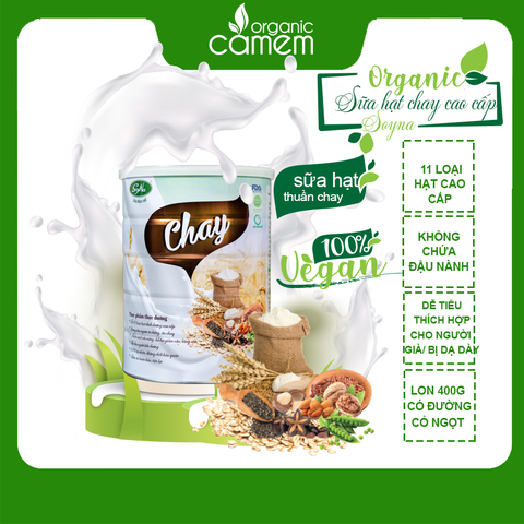 [MUA 1 TẶNG 1] Sữa chay soyna - Sữa chay cao cấp soyna lon 400g