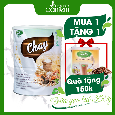 [MUA 1 TẶNG 1] Sữa chay soyna - Sữa chay cao cấp soyna lon 400g