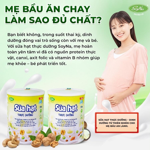[MUA 1 TẶNG 1] sữa hạt thực dưỡng soyna - sữa thực vật soyna 10 loại hạt hàng chính hãng - Lon 400g