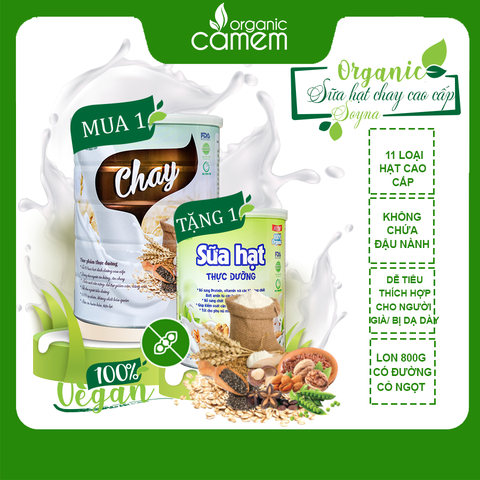 [MUA 1 TẶNG 1] Sữa chay soyna - Sữa chay cao cấp soyna - Sữa hạt cho người ăn chay - sữa thuần chay soyna