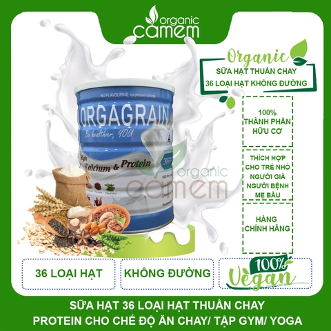 Sữa Hạt Chay Orgagrain - Nguồn Dinh Dưỡng Từ 36 Loại Hạt