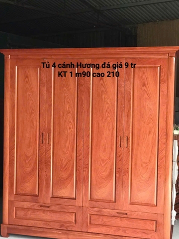 TỦ 4 CÁNH HƯƠNG ĐÁ 1M9 CAO 2M1 MS 327