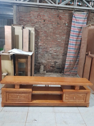 Kệ ti vi gỗ sồi MS 386