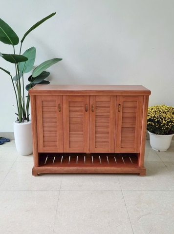 Tủ để giày dép  gỗ hương xám KT 1M2 SÂU 35 CM CAO 92 cm MS 413