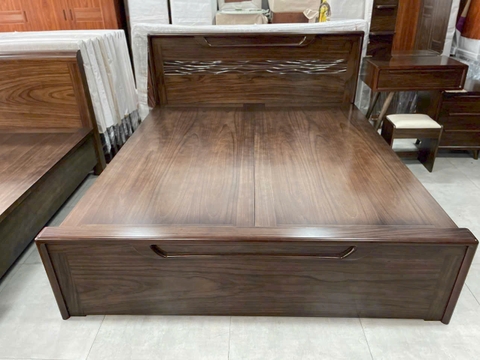 Giường gỗ mun MS 442
