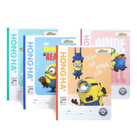 Vở 4 Ôly Hồng Hà School Minions Fun 0596 48Tr