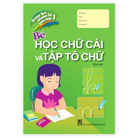 Bé học chữ cái và tập tô chữ Tập 2 (ADC)