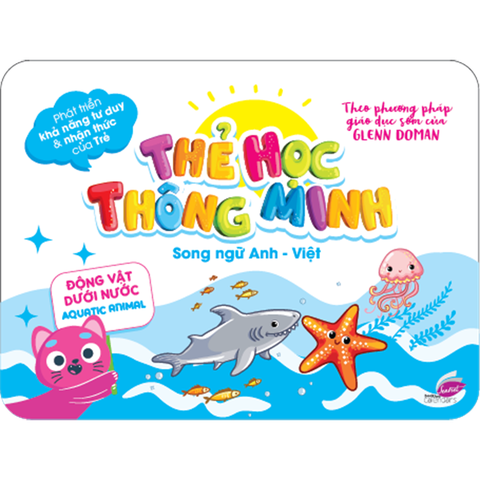 Thẻ Học Thông Minh Song Ngữ Anh - Việt - Động Vật Dưới Nước