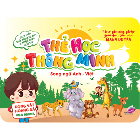 Thẻ Học Thông Minh Song Ngữ Anh - Việt - Động Vật Hoang Dã