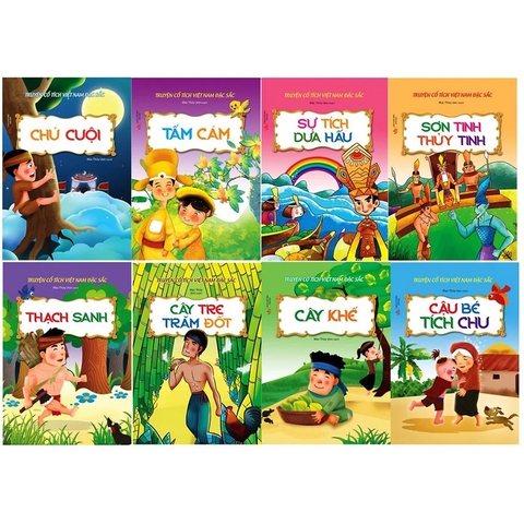 Combo 8 Cuốn Tuyển Tập Truyện Cổ Tích Việt Nam Đặc Sắc