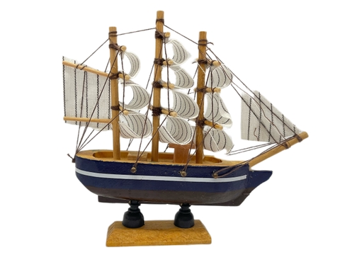 Thuyền Gỗ Đế Cao 13cm
