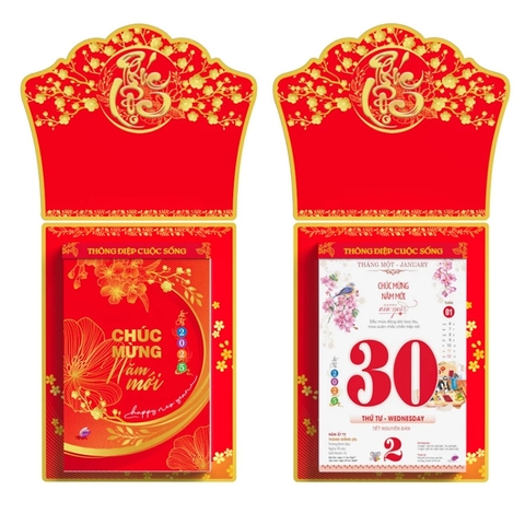 Lịch 2025 Bloc Siêu Đại - Thông Điệp Cuộc Sống (SV08)
