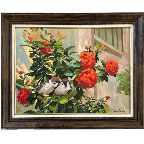 Tranh Sơn Dầu - Dưới Tán Cây - ADC57