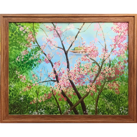 Tranh Acrylic - Hồ Xuân - ADC149