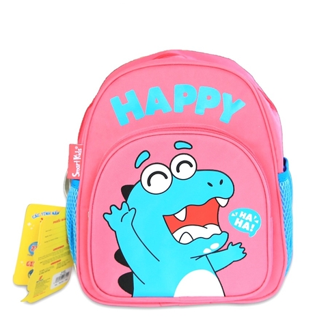 Ba Lô Mẫu Giáo Dino Feelings-Happy B-023 Màu Hồng