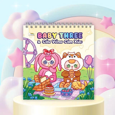 Sách Tô Màu BabyThree Và Cầu Vồng Cảm Xúc