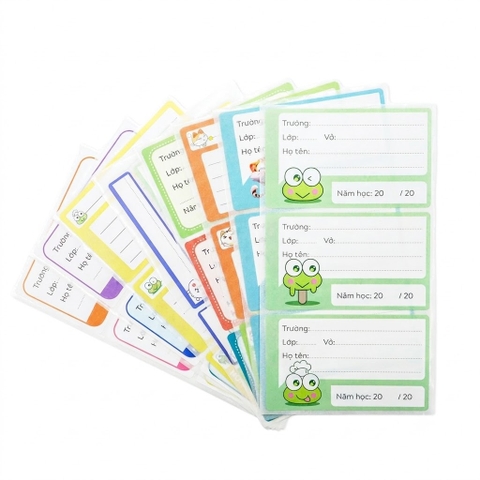 Nhãn Vở Học Sinh Cấp 1 3594