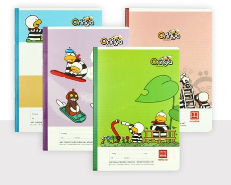 Vở 4 Ô Ly Hồng Hà School Oringa Galaxy 0561 48 Trang